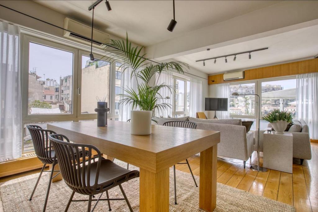 Apartamento Sunny Luxury Loft,Stunning Acropolis View, Jacuzzi Atenas Exterior foto