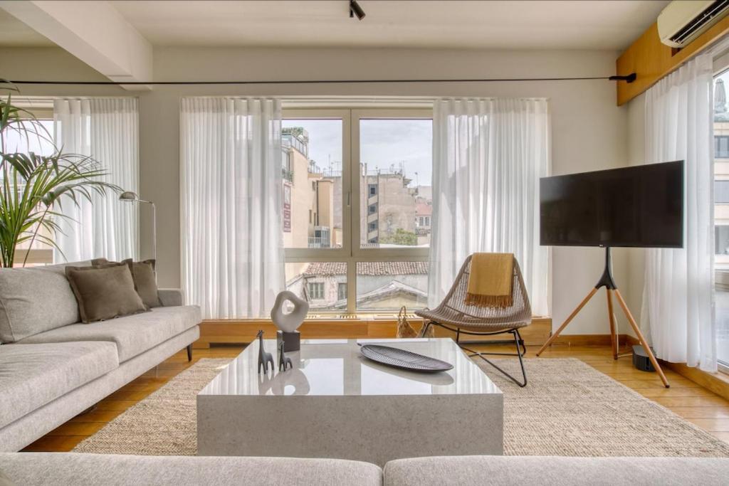 Apartamento Sunny Luxury Loft,Stunning Acropolis View, Jacuzzi Atenas Exterior foto